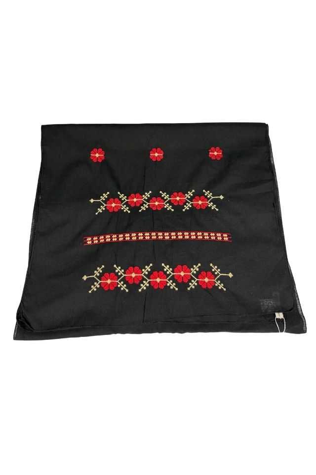 Marama traditionala MCP negru/rosu