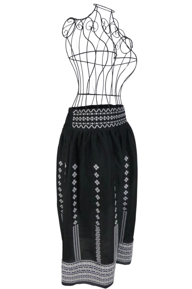 Fusta dama R24F, negru/alb