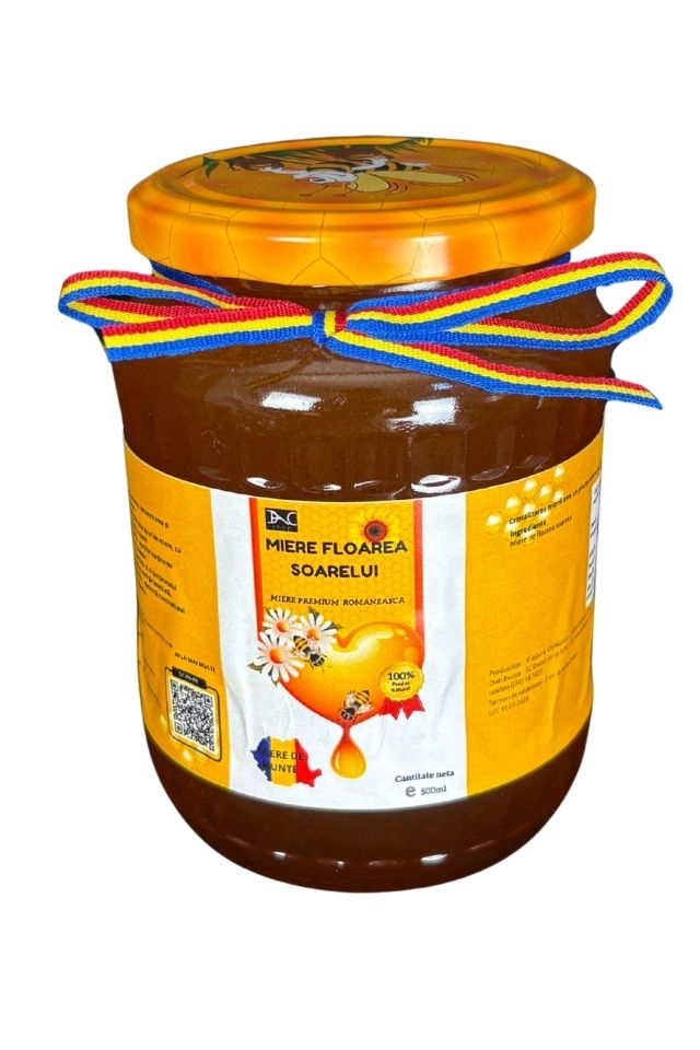 Miere de floarea soarelui DAC shop naturala, 1 Kg