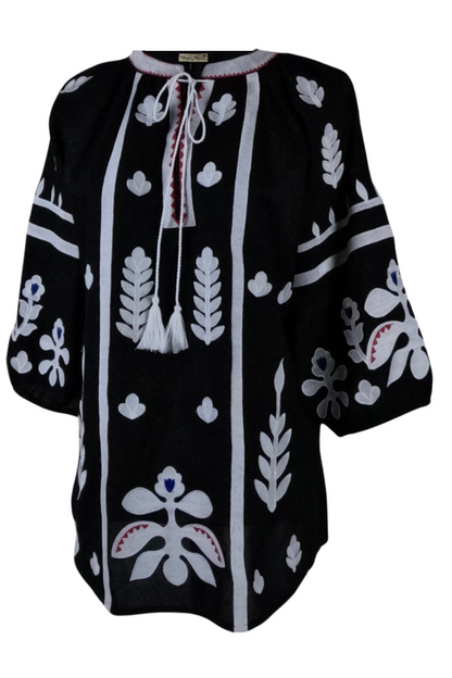 Bluza tip ie dama B2 negru mahon/rosu