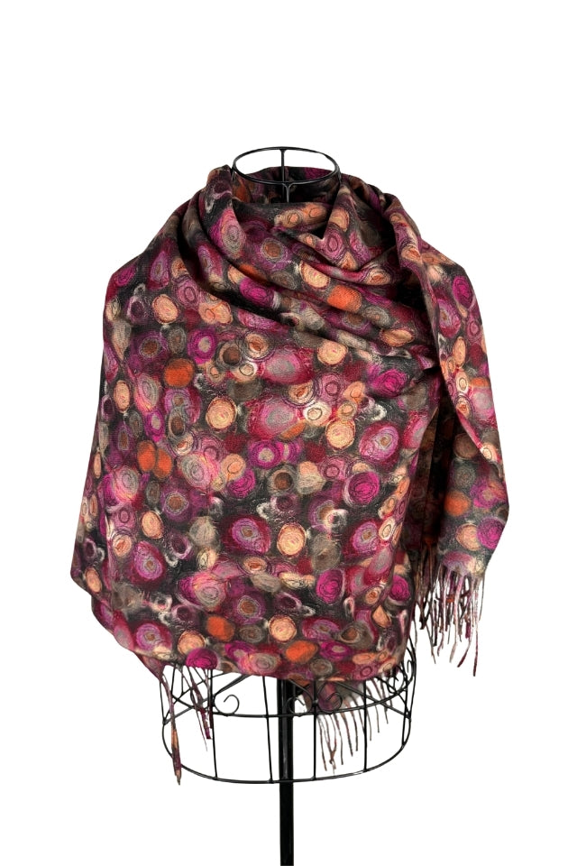 Fular dama tip casmir SEC ciclam
