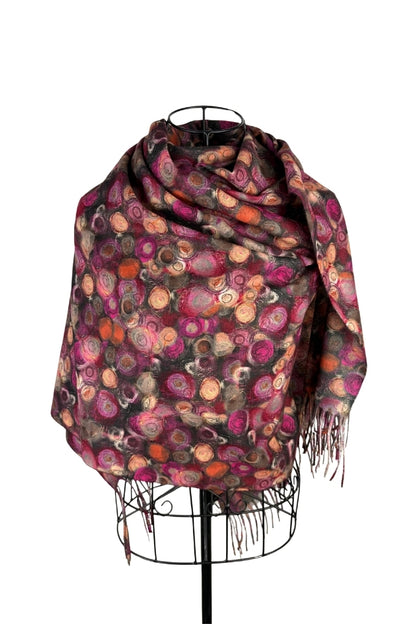 Fular dama tip casmir SEC ciclam