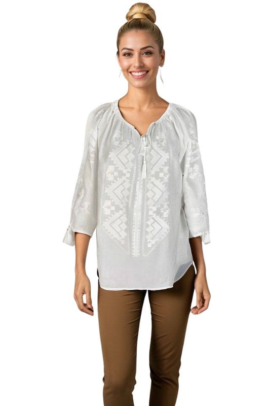 Bluza dama RSL5 alb crystal