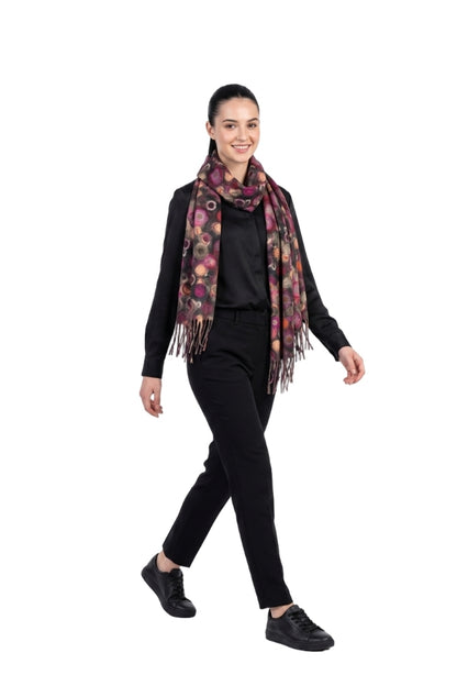 Fular dama tip casmir SEC ciclam