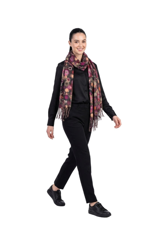 Fular dama tip casmir SEC ciclam