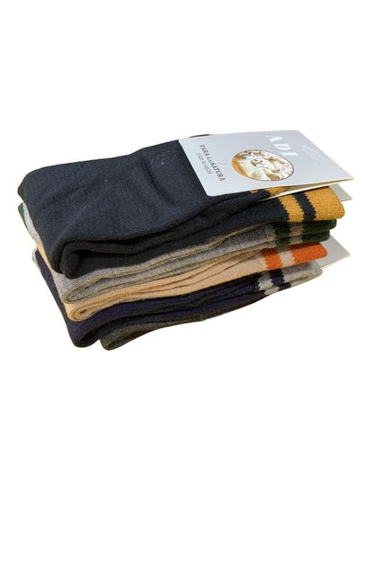 Set 10 perechi sosete barbati din angora AU, Dacali, marimea 40-44, multicolor