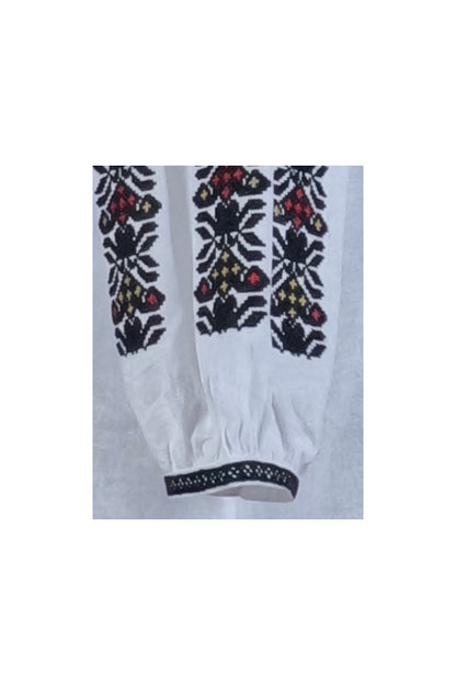 Bluza tip ie dama R24D, alb crystal/negru
