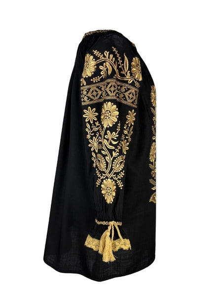 Bluza dama O26F negru/bej