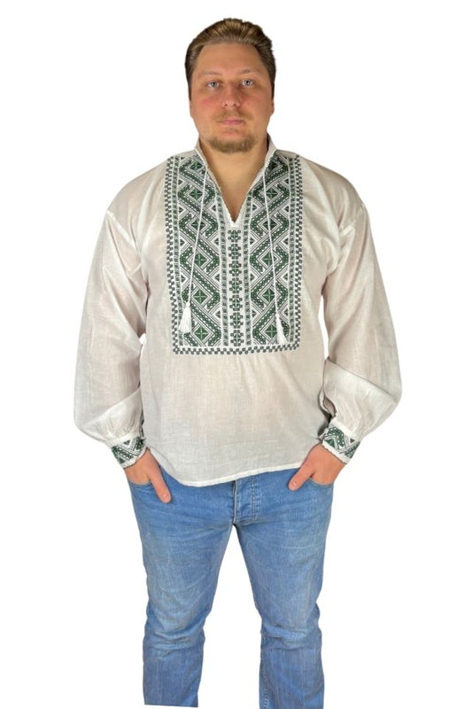 Ie barbati CP26 alb crystal/olive