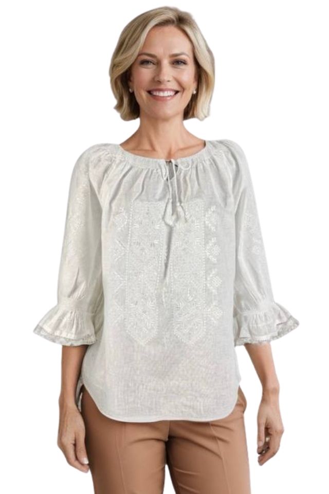 Bluza dama RA25 alb crystal