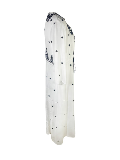 Rochie dama casual RL24, alb/gri