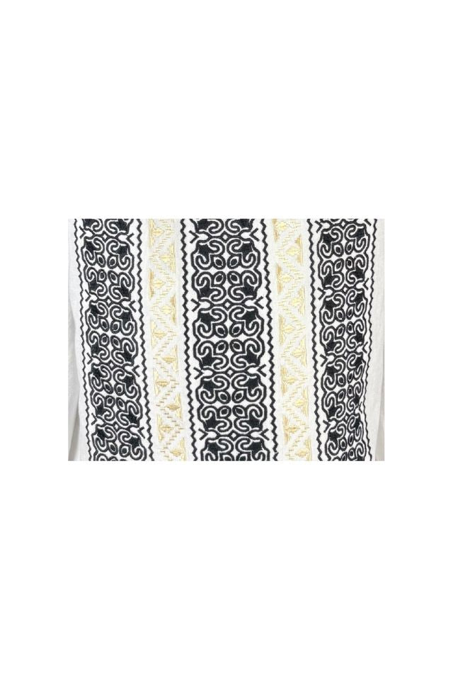 Bluza dama tip ie I26 alb/auriu