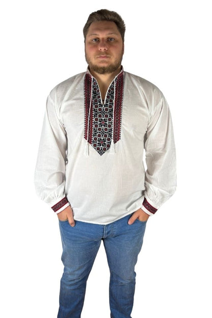 Ie barbati CPB3 alb/rosu
