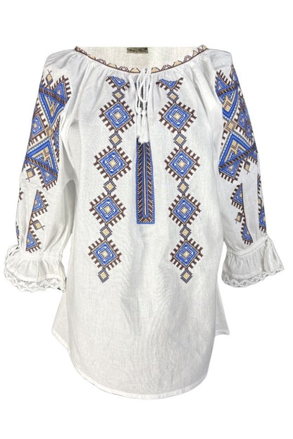 Bluza dama M26 alb/maro