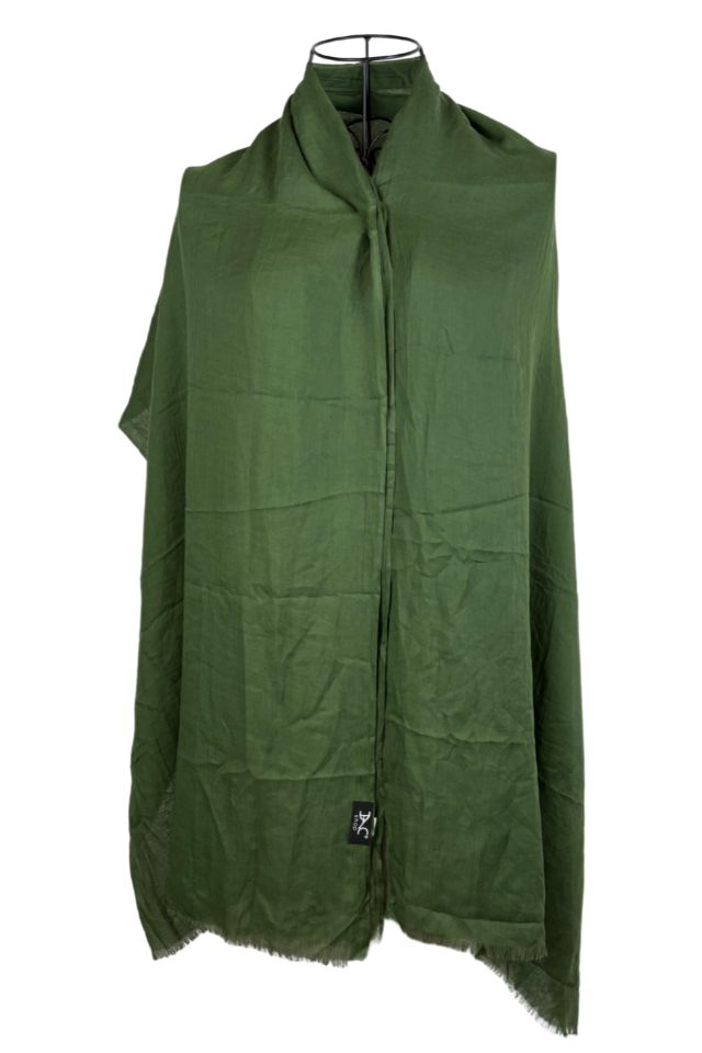 Esarfa dama uni 25VM, verde masliniu 180 x 95 cm