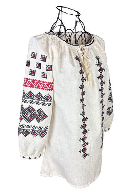 Bluza dama A26 bej/rosu