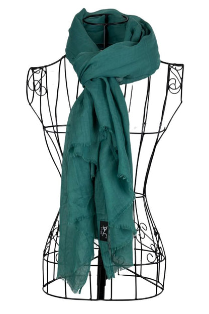 Esarfa dama uni 25V, verde prafuit 180 x 95 cm