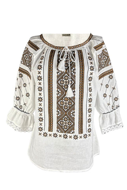 Bluza dama RA25 alb/maro