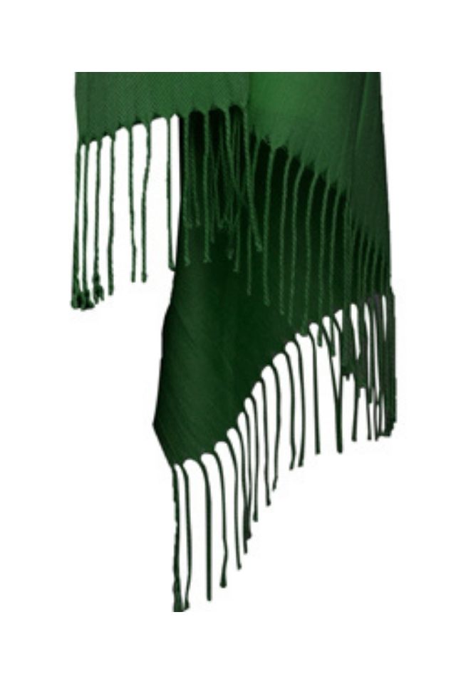 Esarfa tip sal din casmir, verde