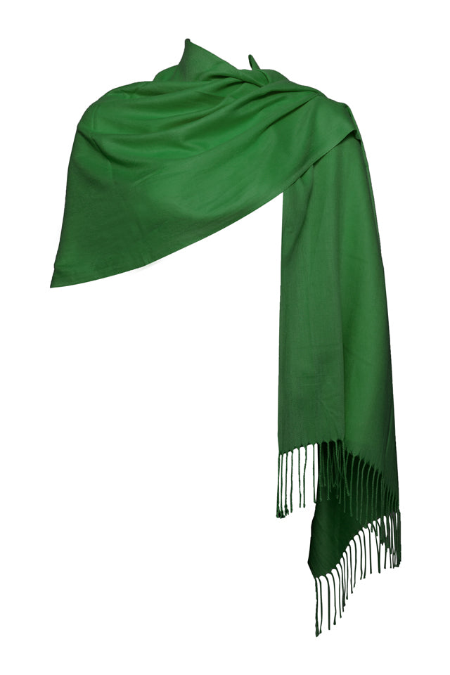 Esarfa tip sal din casmir, verde