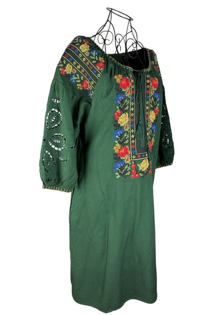 Rochie traditionala dama R verde