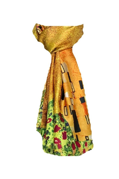 Esarfa tip sal multicolor 20A, Dacali, S galben