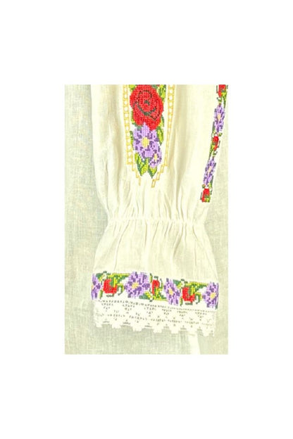 Bluza tip ie dama R25 alb/mov