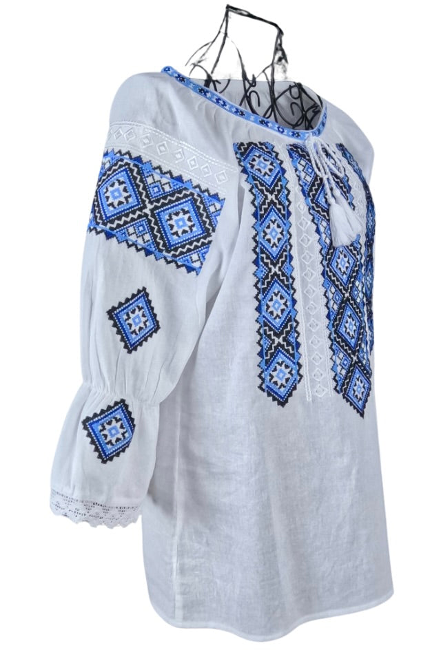 Bluza dama tip ie RD24, alb/negru