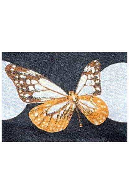 Esarfa dama cu buline, Dacali, negru/alb, 60x60 cm