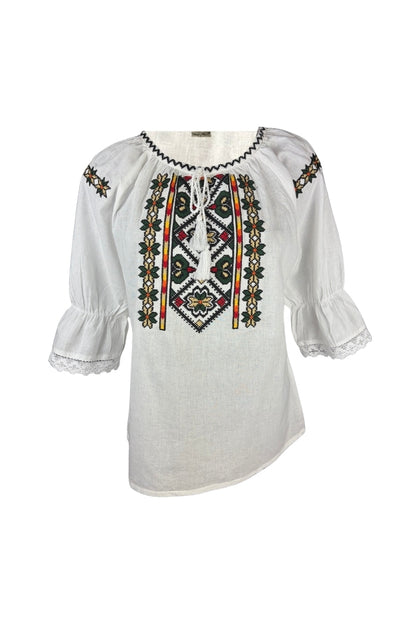Bluza fete AU26CP alb/rosu