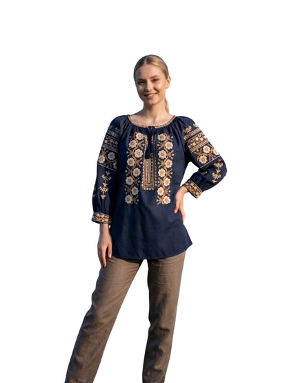 Bluza dama 2IU26 negru/maro