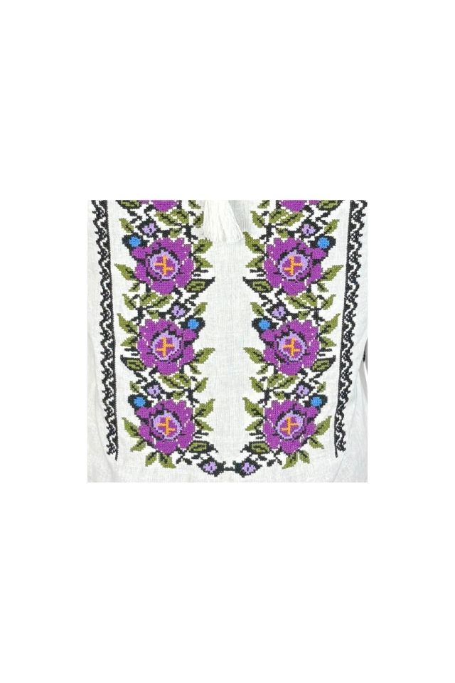 Bluza dama O25 alb/mov