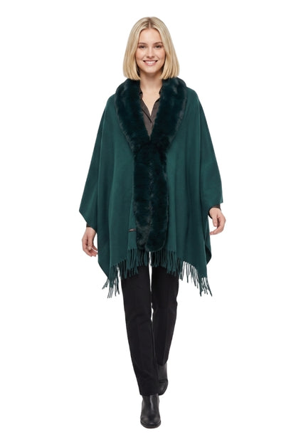 Fular dama tip poncho S verde