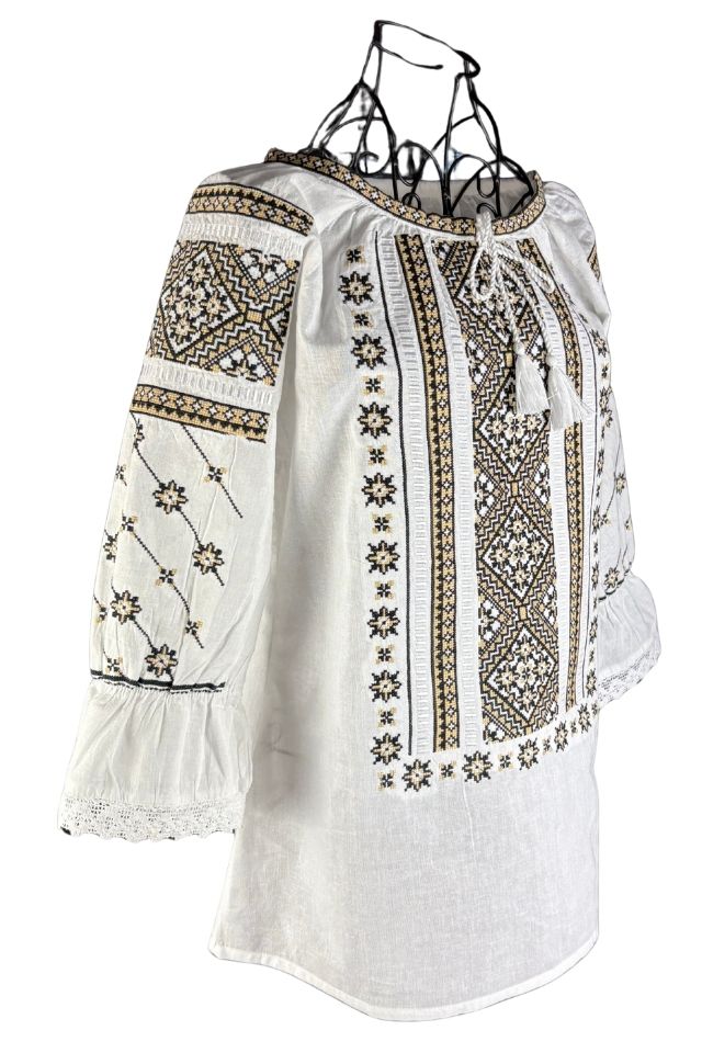 Bluza dama RA25 alb/bej