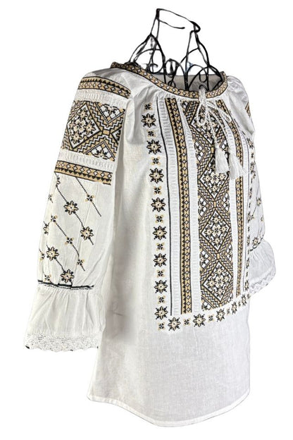 Bluza dama RA25 alb/bej