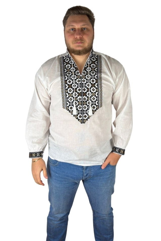 Ie barbati CPB3 alb/maro