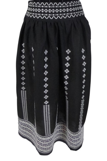 Fusta dama R24F, negru/alb