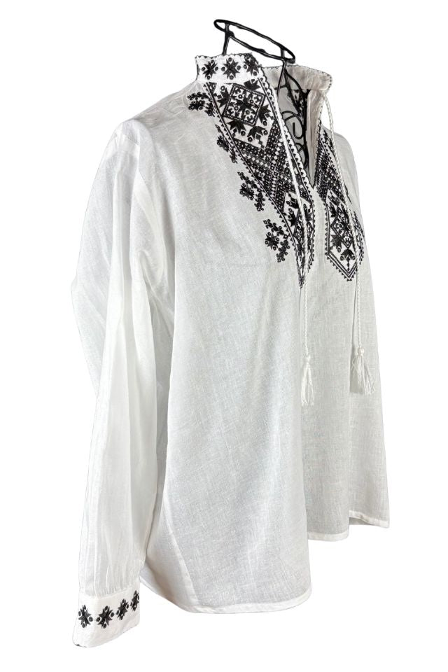 Bluza baieti CB126 alb/negru