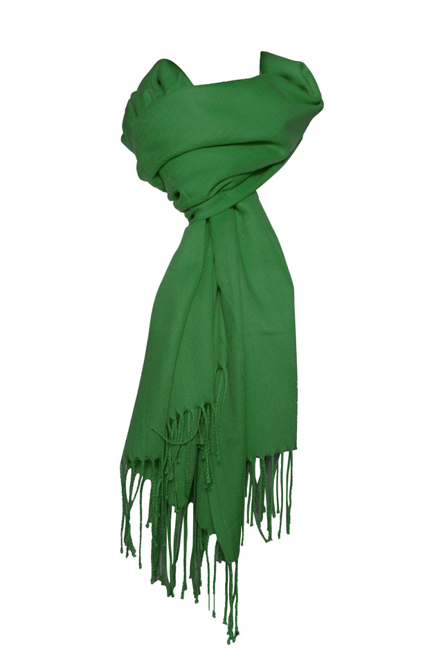 Esarfa tip sal din casmir, verde