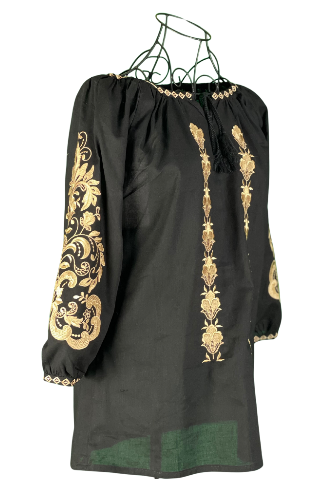 Bluza tip ie dama B2, negru/bej