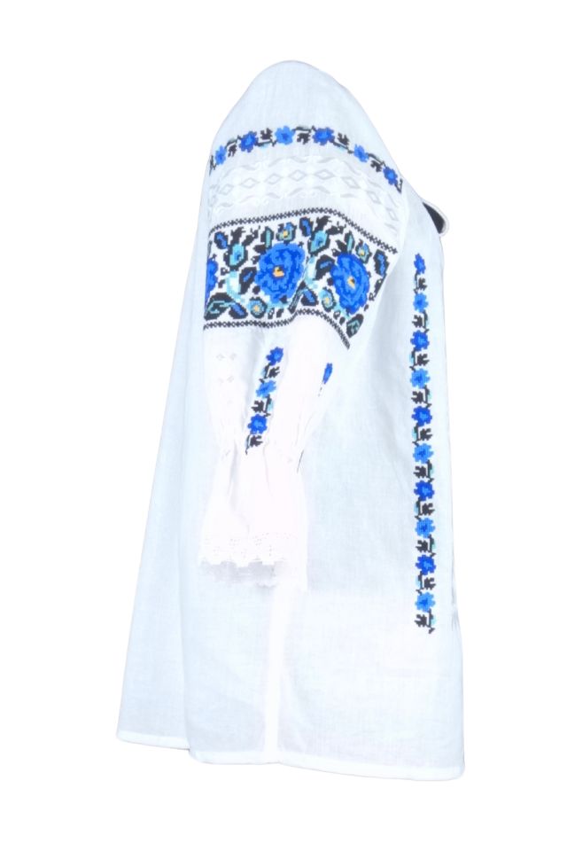 Bluza tip ie dama R46 alb/galben