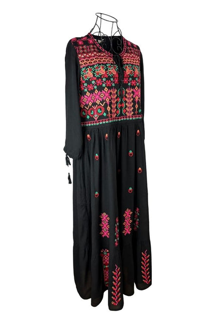 Rochie dama 025 negru/ciclam