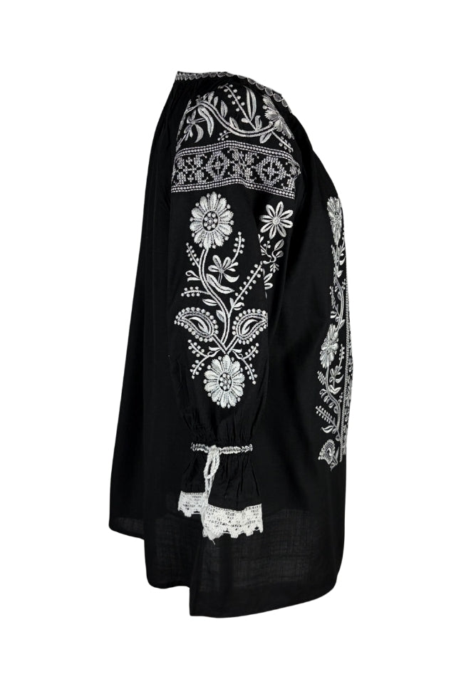 Bluza dama IL26 negru/alb