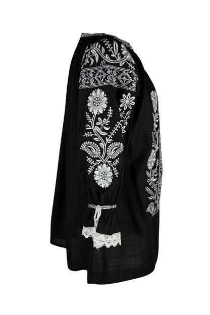 Bluza dama IL26 negru/alb