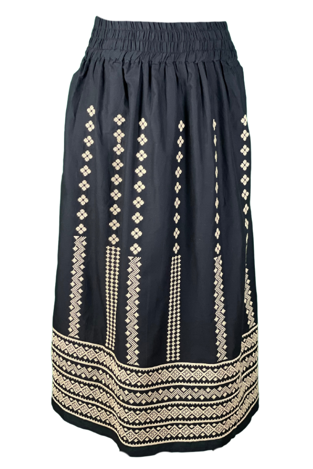 Fusta dama R24F, negru/bej