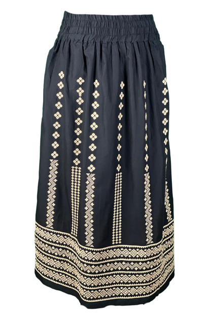 Fusta dama R24F, negru/bej