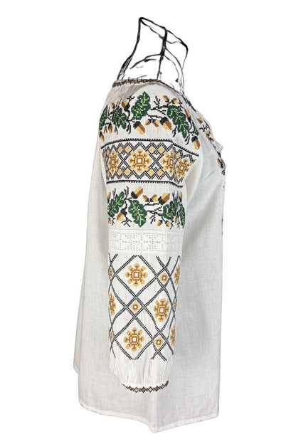 Bluza dama IU26 alb/maro