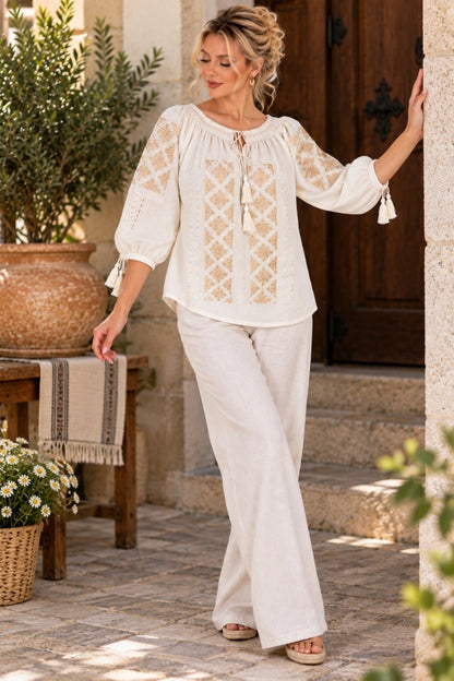 Bluza dama O26F bej