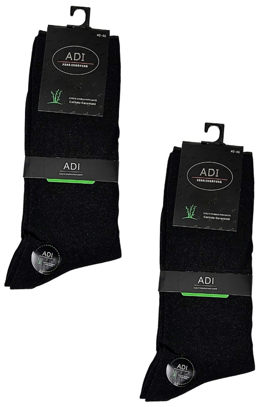 Long bamboo socks 2-pack IL26 black