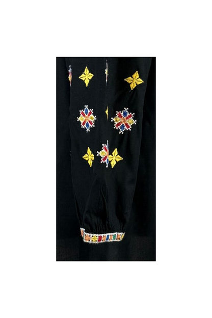 Bluza tip ie dama R24, negru/galben